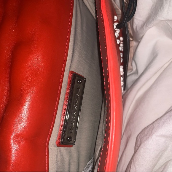 OLIVIA HARRIS Tribeca Red Hunger Erasure Handbag + Clutch - NWT+Ultra Rare! - Picture 5 of 6